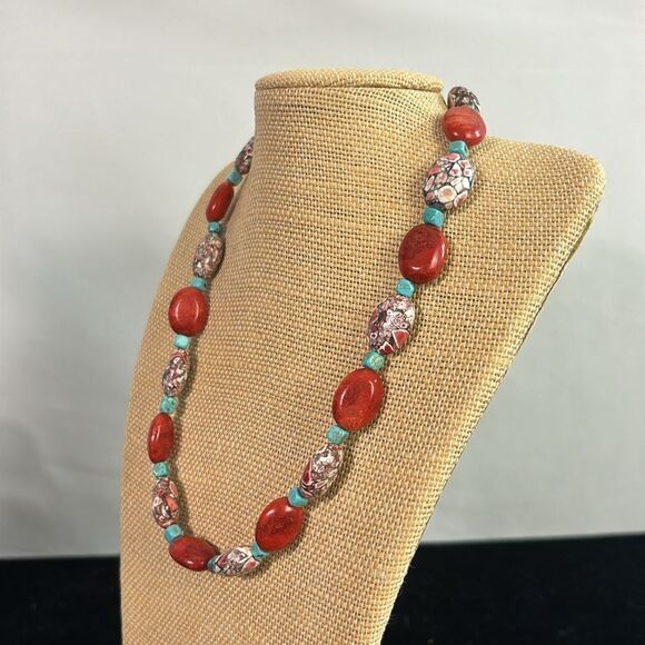 Multi Colored Stone Choker - Picture 3 of 5
